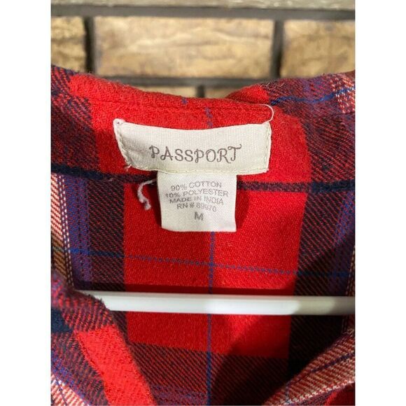Passport Flannel Button Up‎ Shirt - Picture 3 of 5